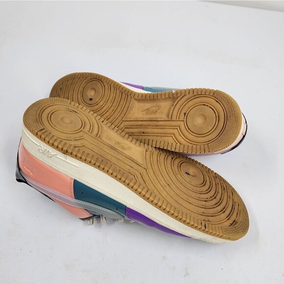 Nike Air Force 1 Low X Undefeated Wild Berry Celestine Blue Patent US 14 - Picture 9 of 10